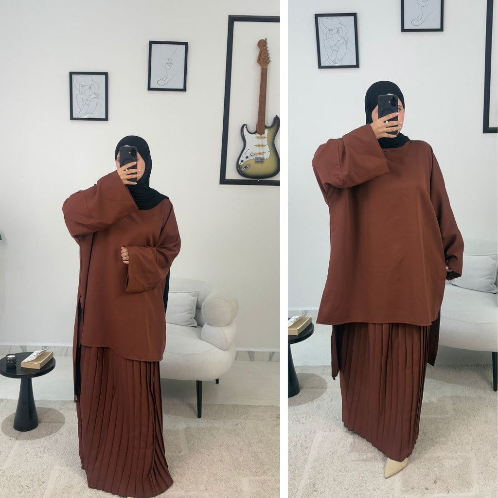 Noor Outfit (Liquette large + Jupe plisée) 😍BIG PROMO🔥