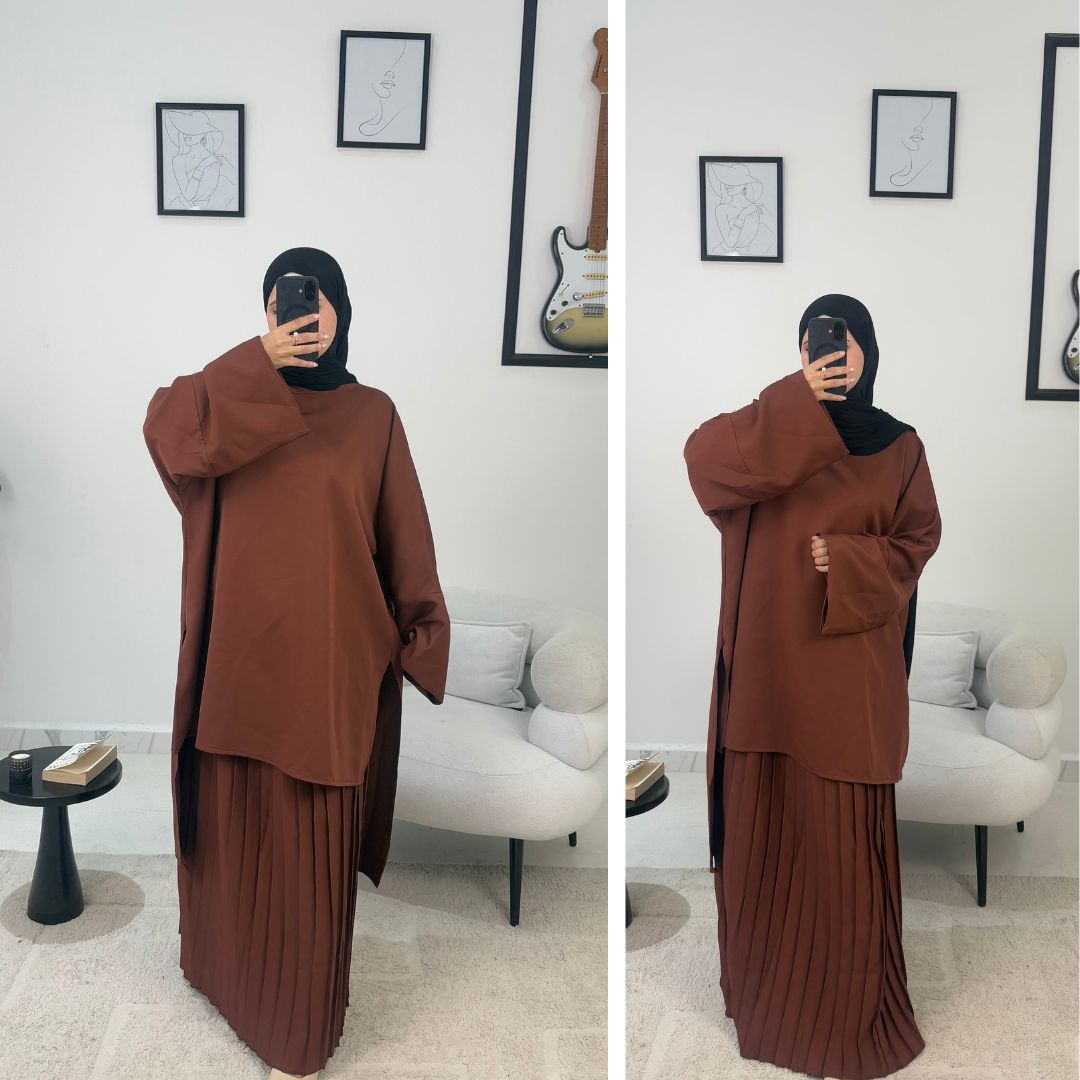 Noor Outfit (Liquette large + Jupe plisée) 😍BIG PROMO🔥